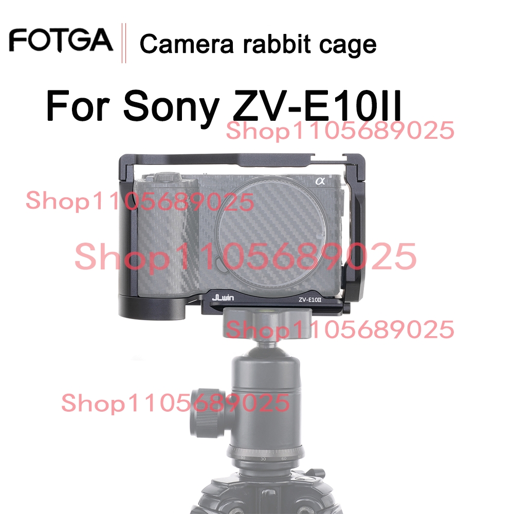 Sony Camera Zv-E10 - ZVE10II カメラケージ木製ハンドルトップハンドグリップクイックリリースプレートケージキット保護用ソニー ZV-E10 II カメラ用