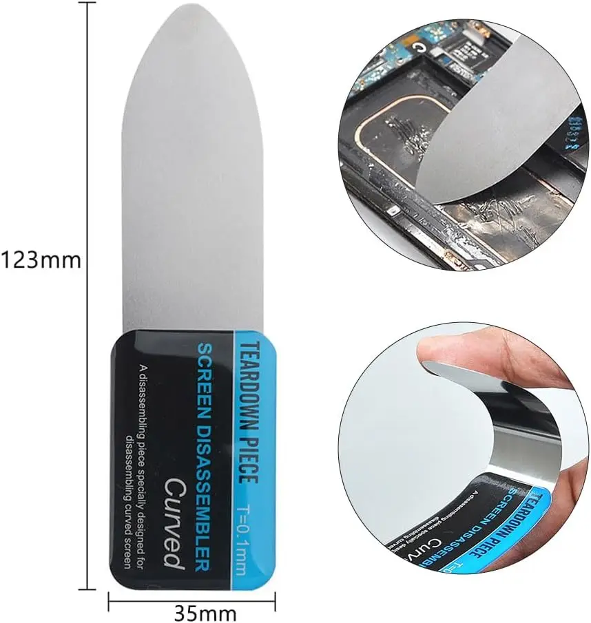 スチール製、金属製、携帯電話用、湾曲した液晶画面を開けるため - Phone Opening Tool のレビューと価格