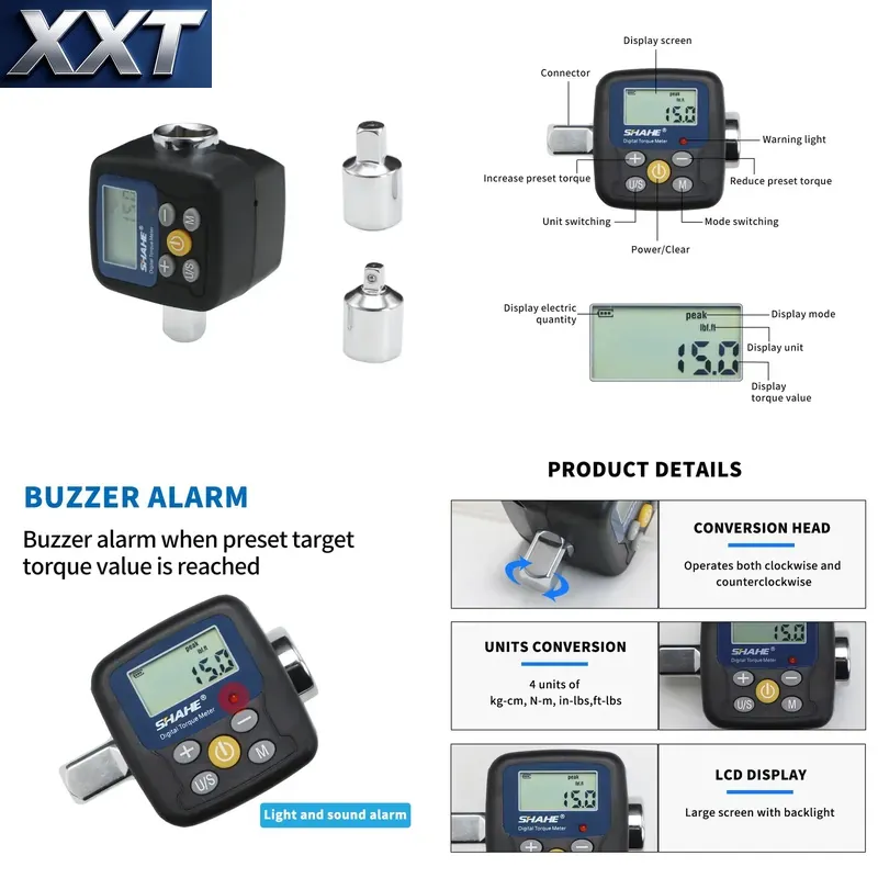 XXT Shahe デジタルトルクレンチアダプター 電子トル - Electronics Repair In Usa のレビューと価格